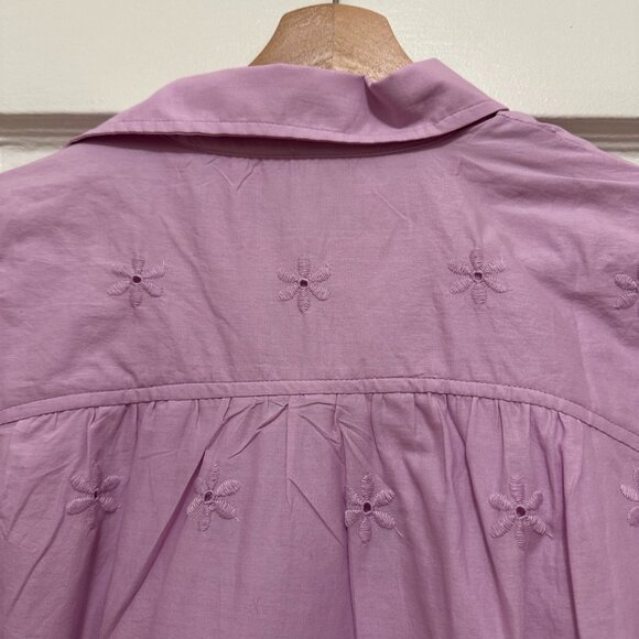 NWT - LOFT Eyelet Shirtdress – Size XS - Picture 8 of 8